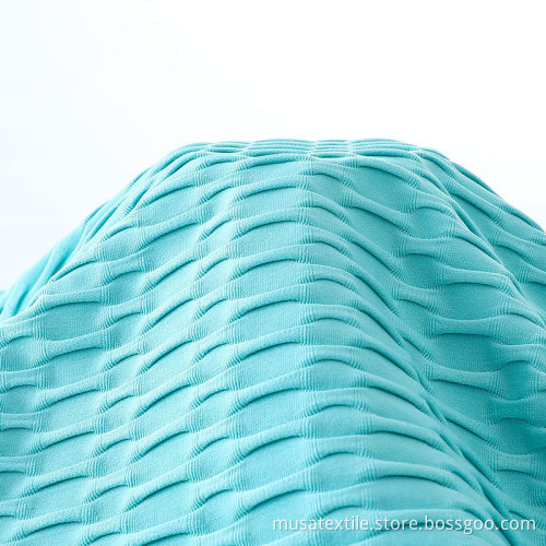 Tissu de yoga de fitness en polyester de couleur personnalisée
